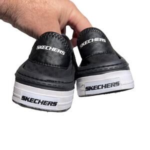 Skechers Slip On Shoes Kids Size 3 Rubber Uppers Black White Vented Water Beach